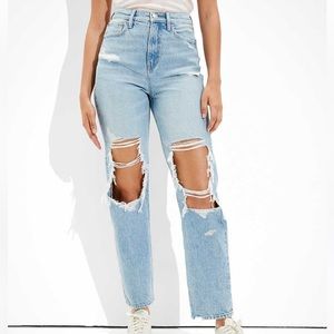 AE Highest Rise Ripped 90s Boyfriend Jeans